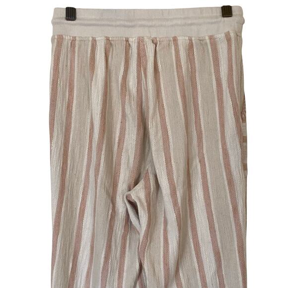 FAHERTY Day Tripper Striped Cotton Wide Leg Woven Pants, Size Small - Picture 9 of 12